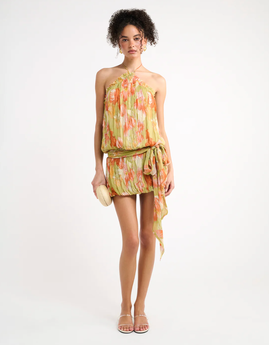Caliente Mini Dress - Botanical Sunrise