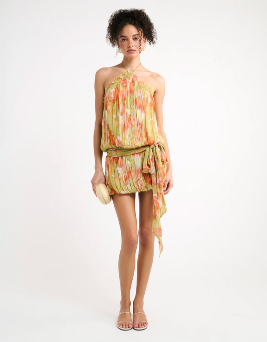 Caliente Mini Dress - Botanical Sunrise