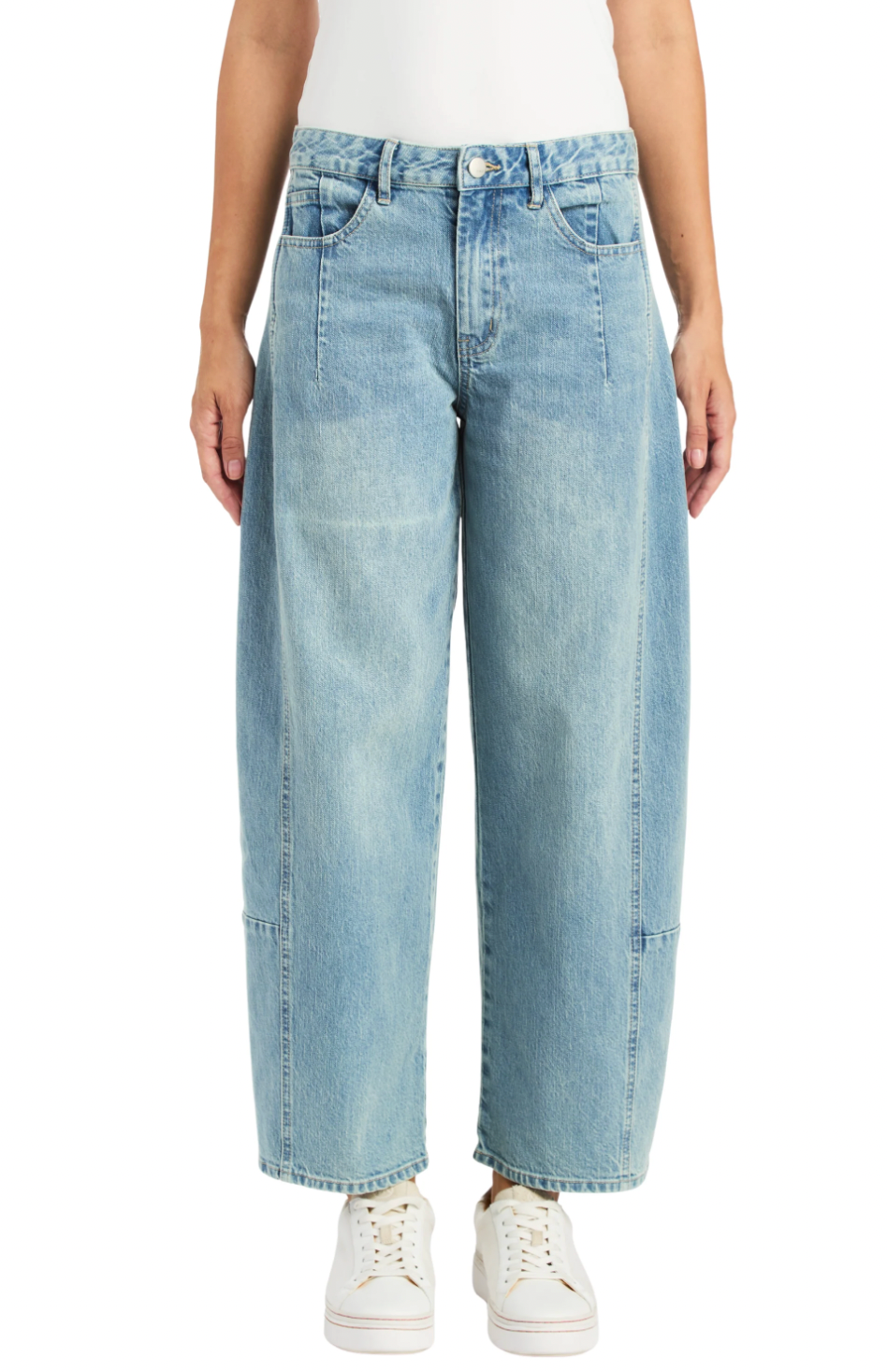 Barrel Cropped Jeans - Ind
