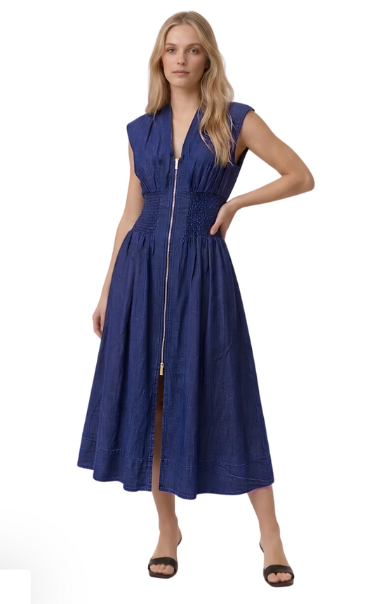 Smocked Waist Maxi Dress