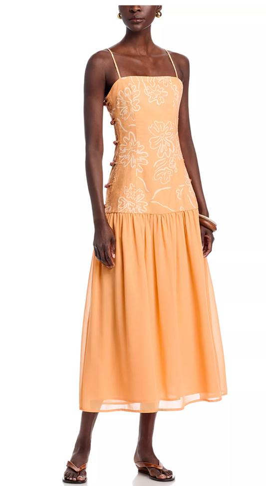 Evanthe Midi Dress - Apricot