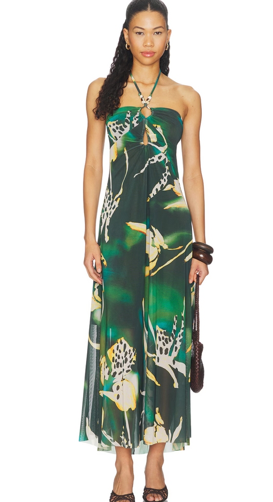 Strada Dress - Golden Palm