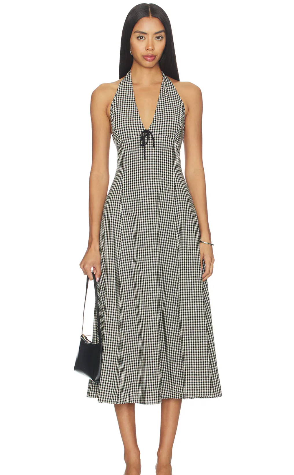 Serena Dress - Black Ging