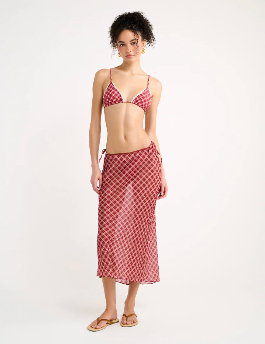 Stroll Midi Skirt - Country Check