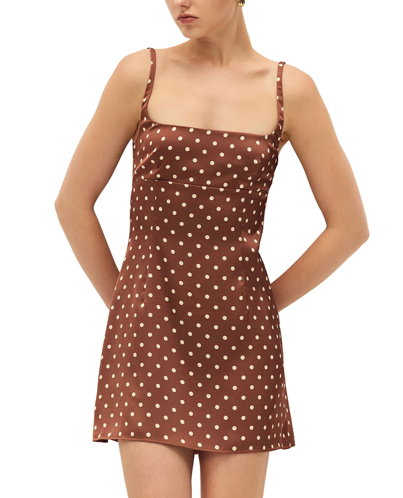 Zia Mini Dress - Brown