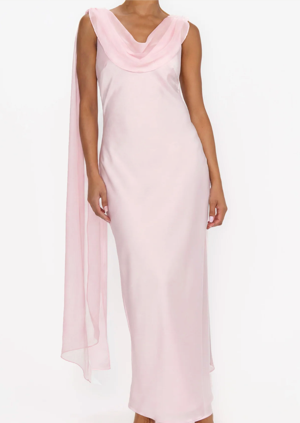 Maya Midi Dress - Powder Pink
