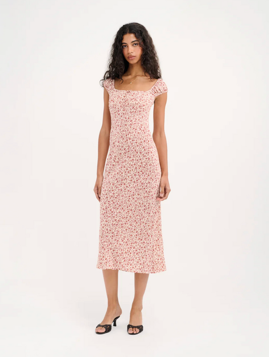 Callaway Midi Dress - Tea Rose