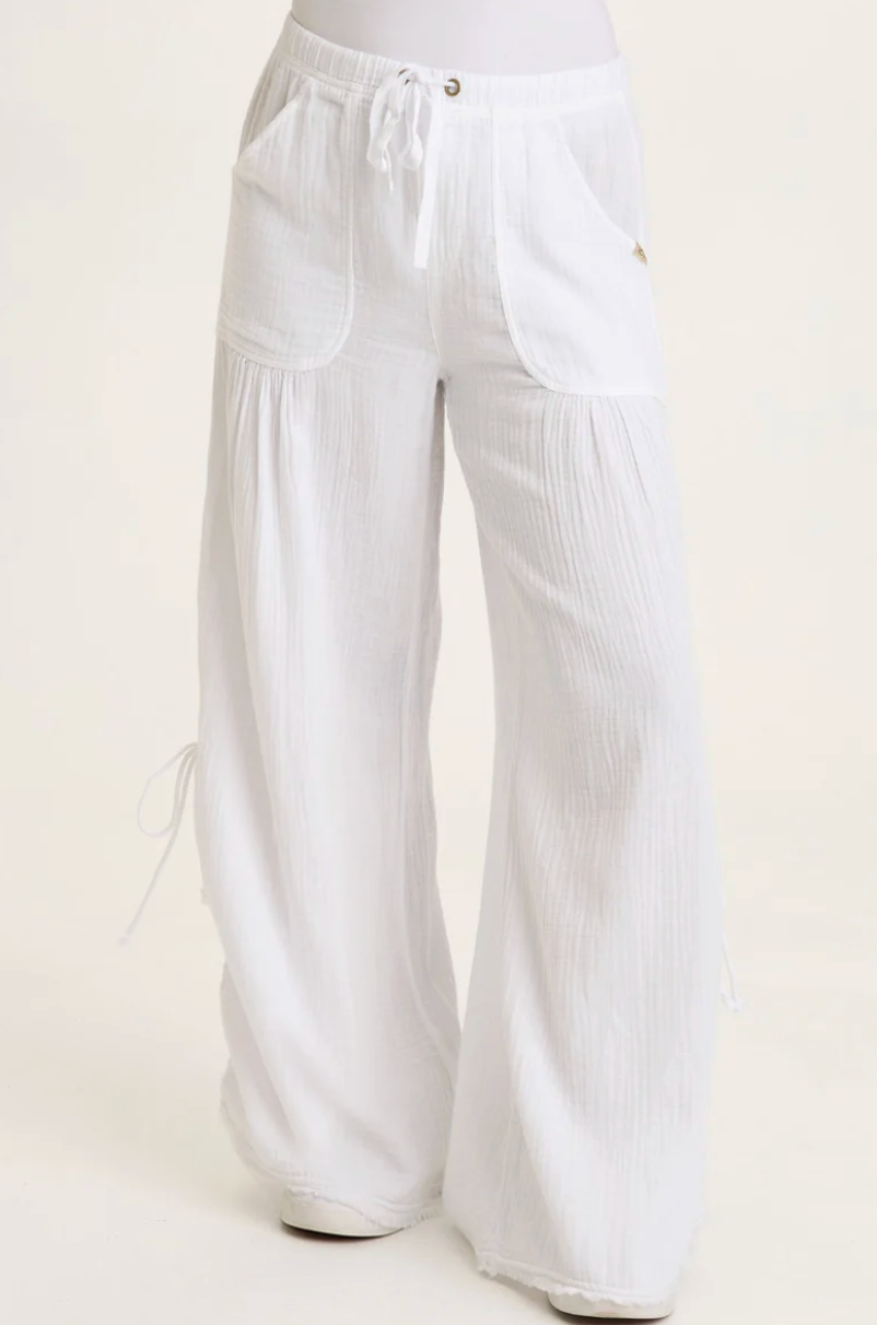 Muriel Wide Leg - White