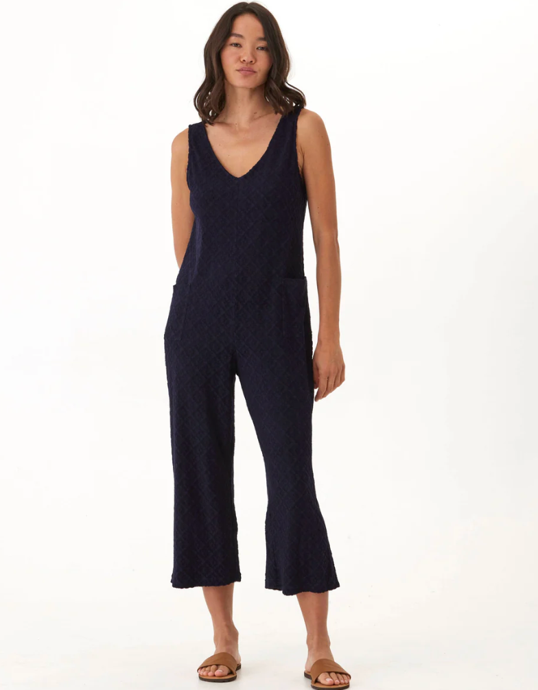 Rainey Terry Jumpsuit - Black
