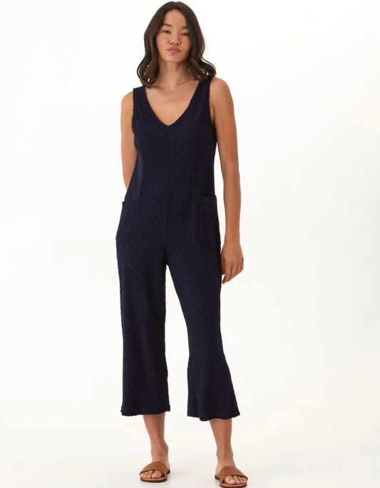 Rainey Terry Jumpsuit - Black