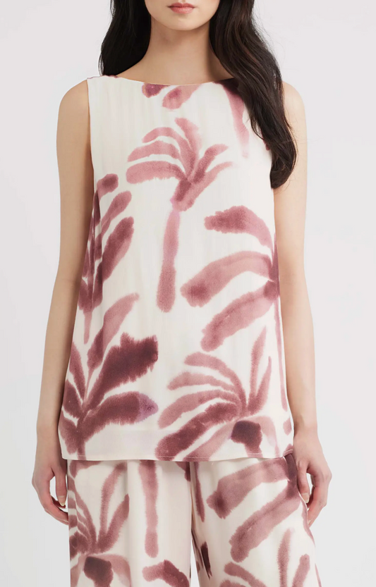 Isle Sleeveless Top - Cocoa