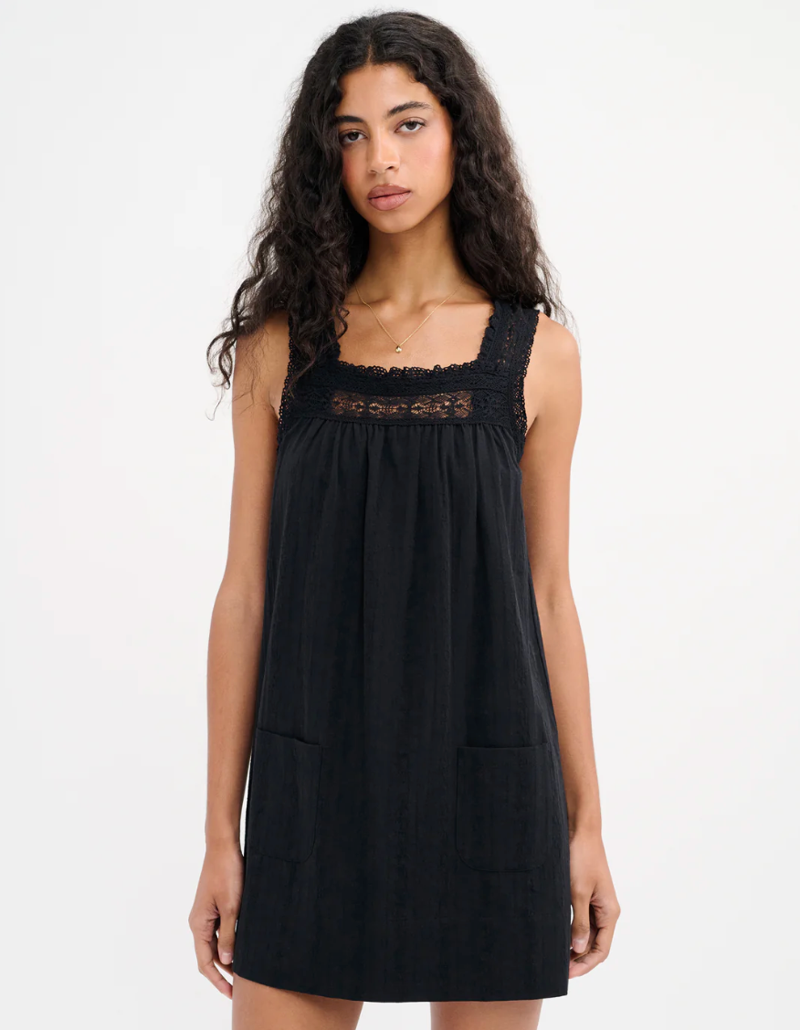 Willow Mini Dress - Black