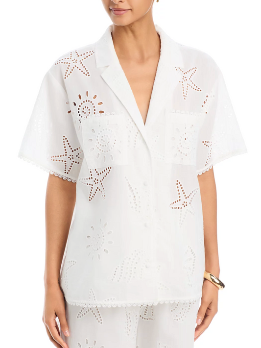 Eleni Embroidered Top