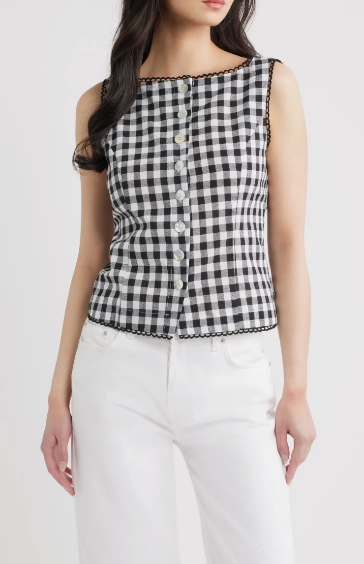 Maelle Button Down Top