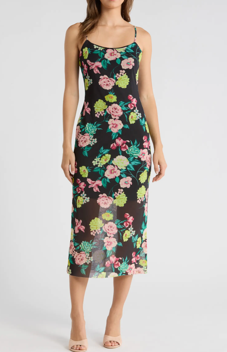 Giselly Dress - Blk Floral