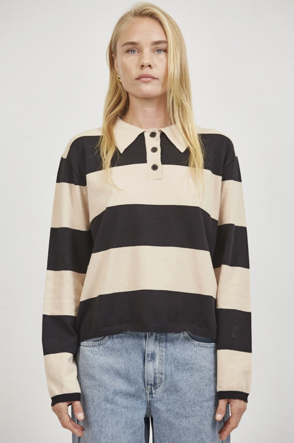 Lennox Sweater - Taupe Black