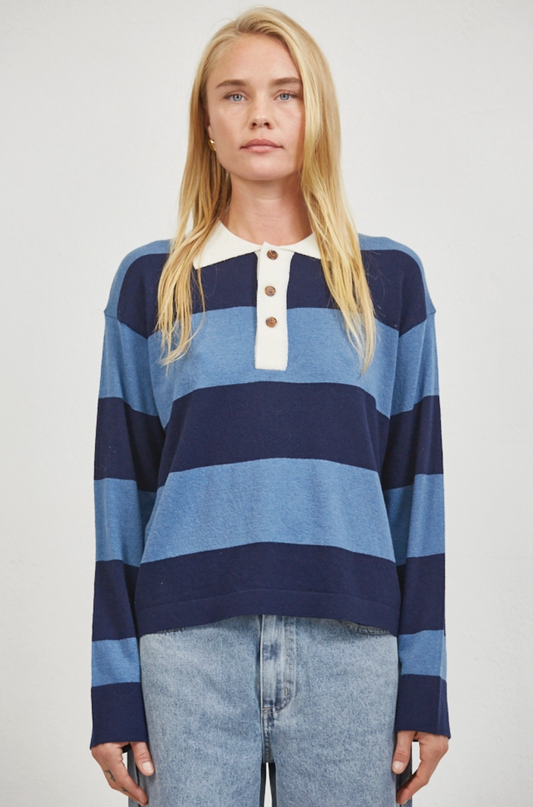 Peyton Top - Blue Stripe