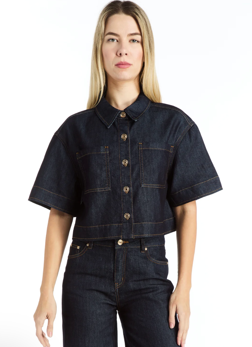 Boxy Denim Top
