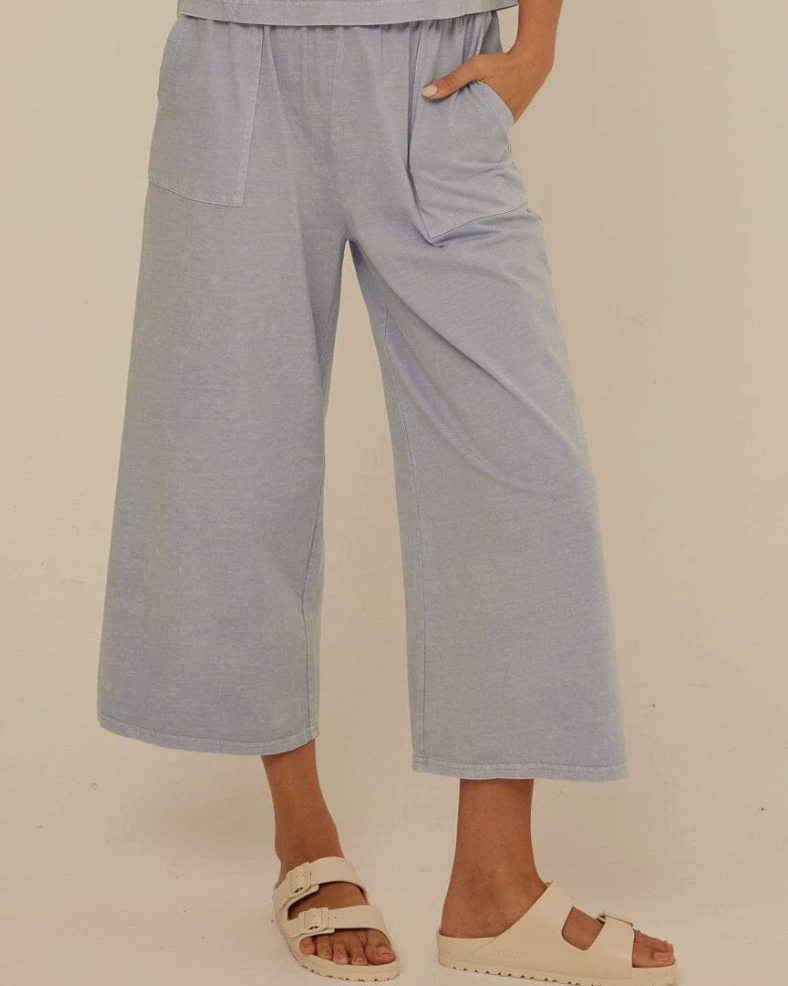 Alva Mineral Wash Capris - High Tide