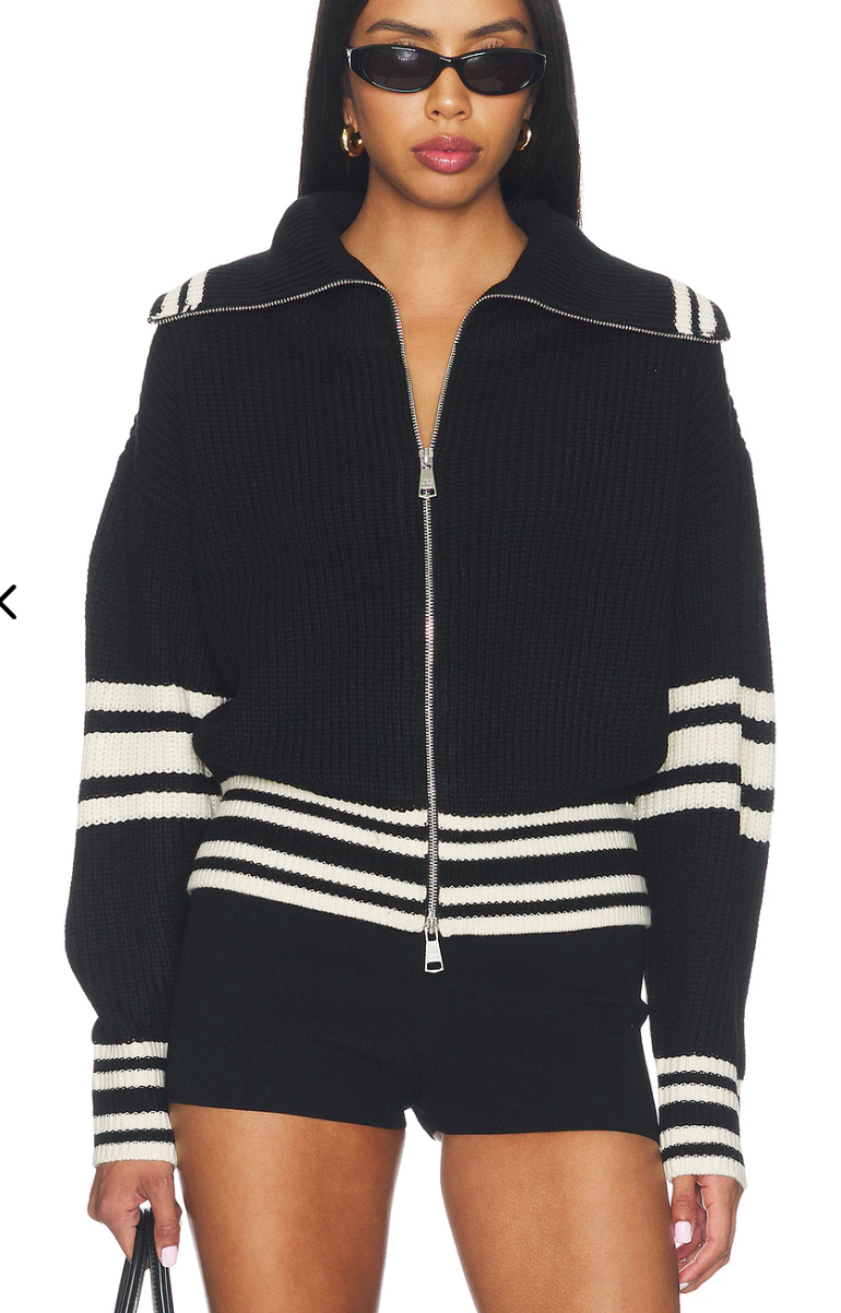 Dara Sweater - Black Stripe