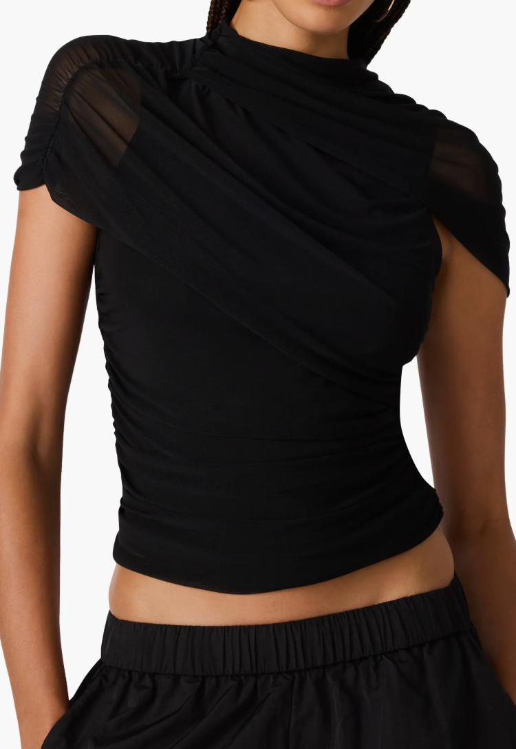 Kerry Mesh Top - Black