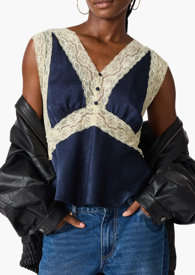 Elinor Top - Navy