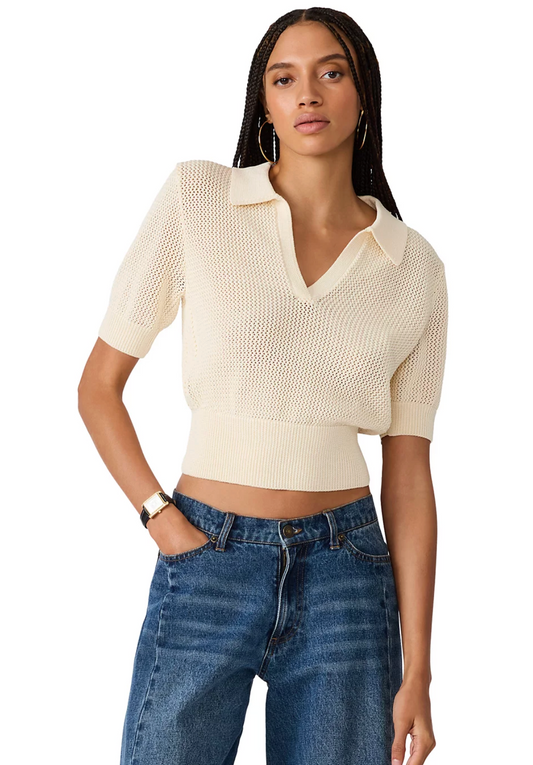 Lark Sweater Top - Cream