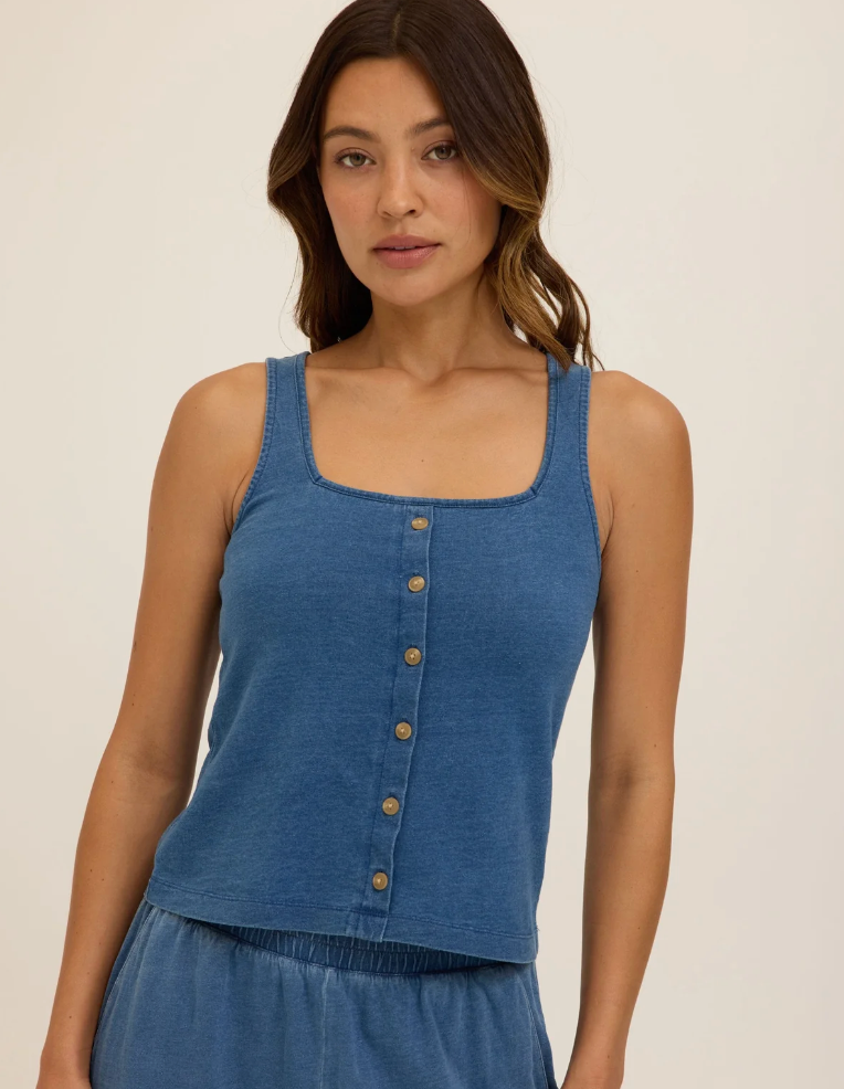 Jamila Navy Tank