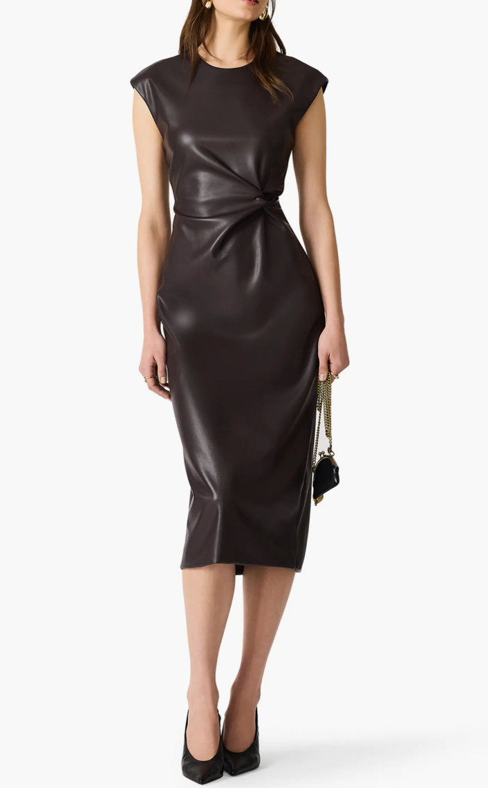 Chiara Dress - Fossil Brown