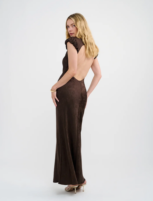 Moonlit Maxi Dress - Brown