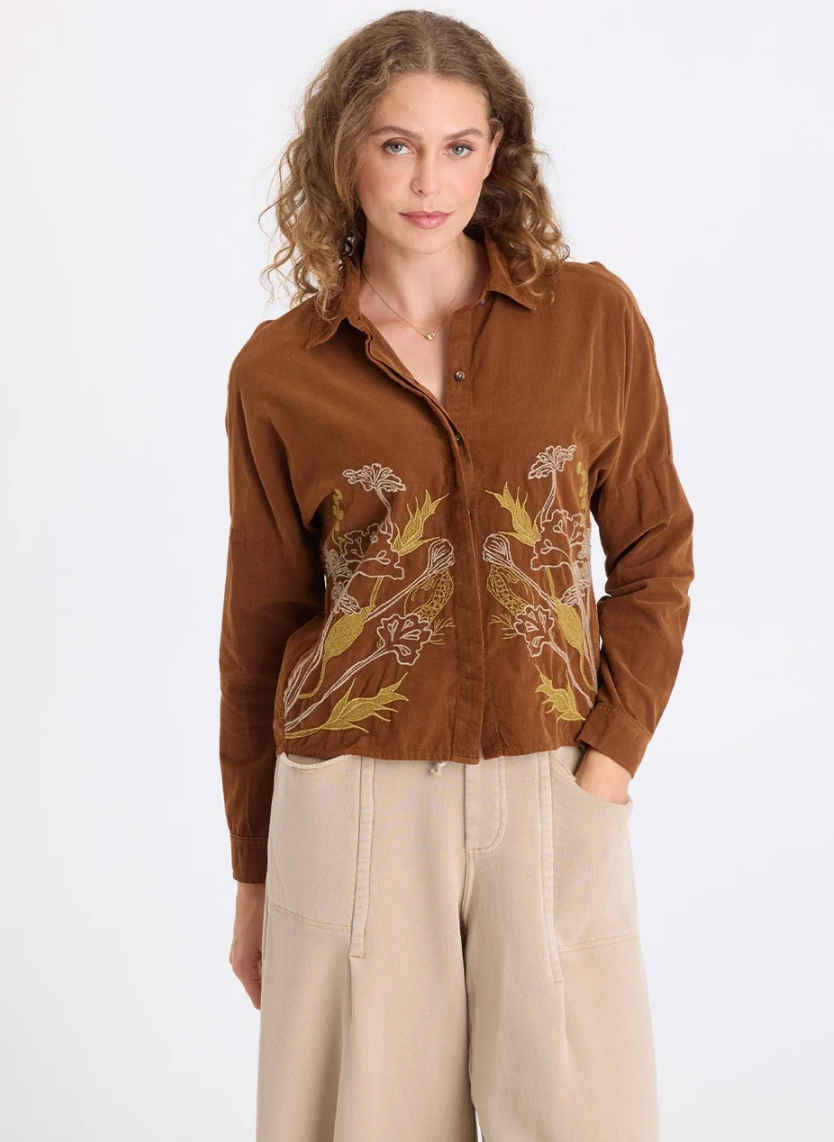 Embroidered Kyle Button Down