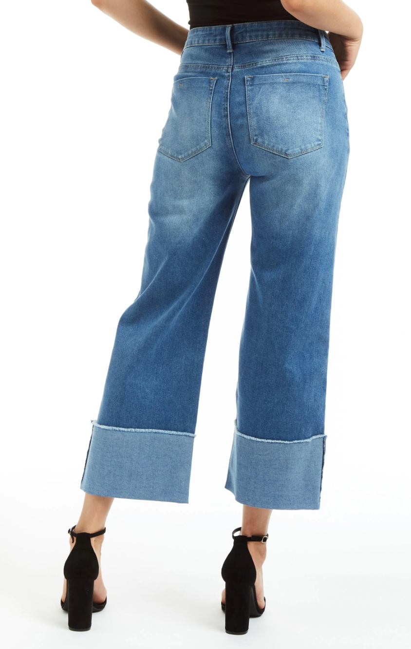 Selvege Cuff Medium Wash Jeans