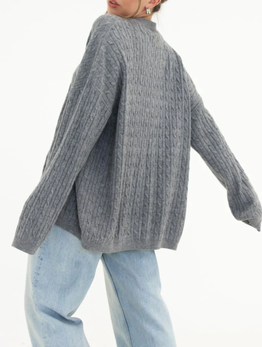 Stone Creek Cardigan - Smoke Heather