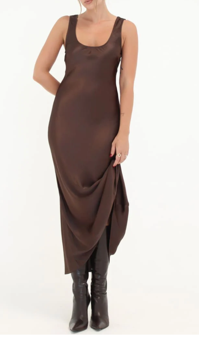 Market Midi Dress - Espresso