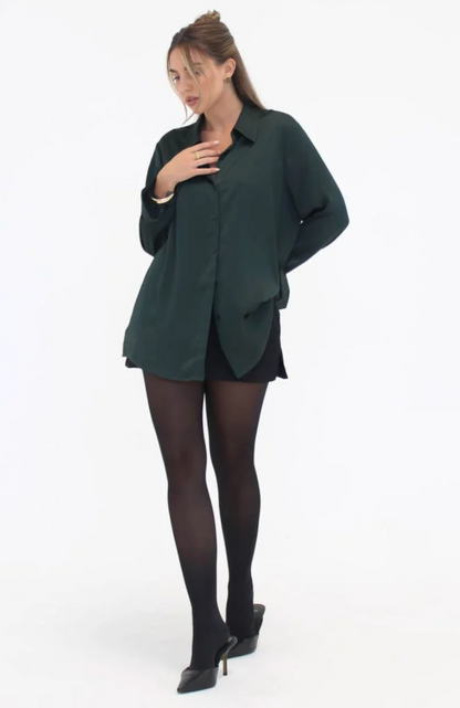 Stevie Button Up - Emerald