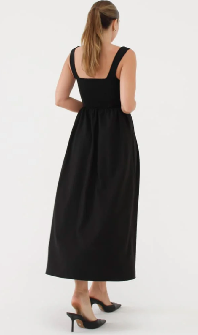 Antoinette Midi Dress - Black