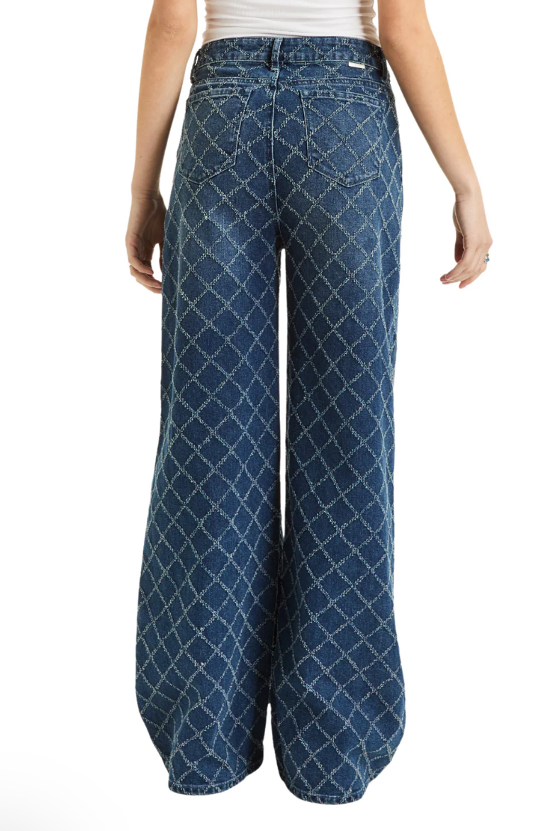 Diamond Needle Punch Wide leg