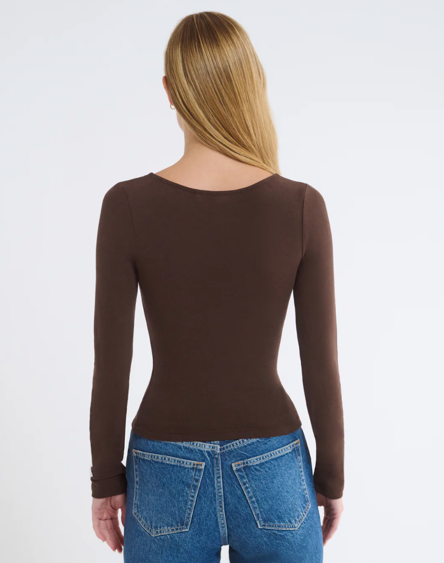 Be Mine Long Sleeve - Espresso