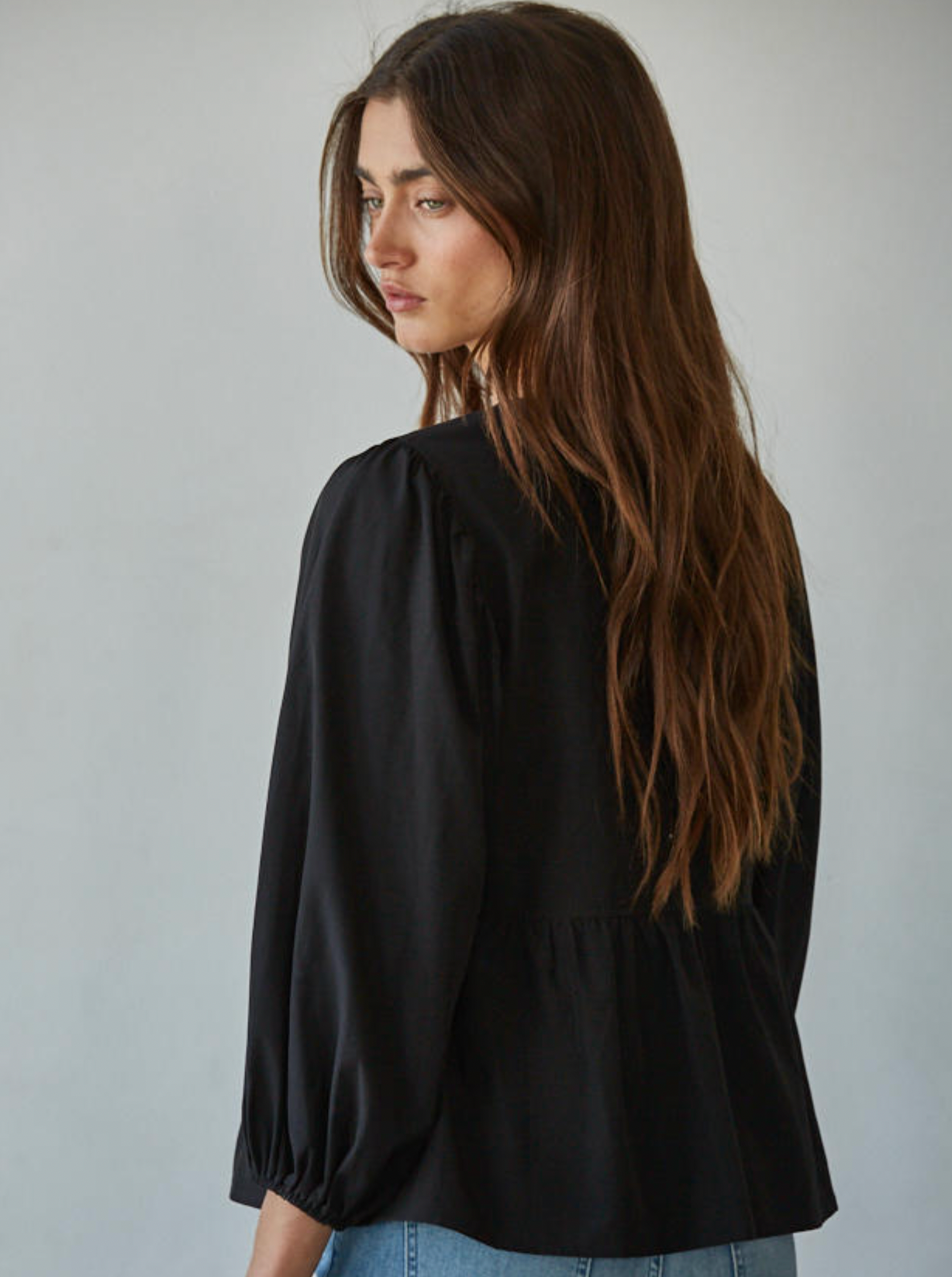 Bow Kisses Top - Black