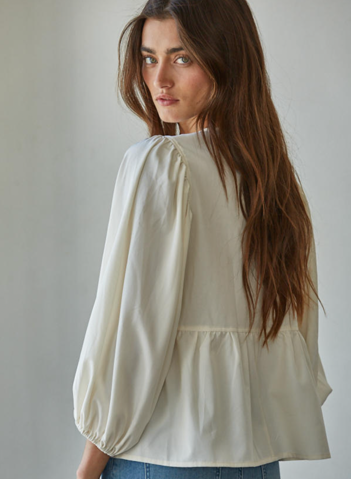 Bow Kisses Top - Cream