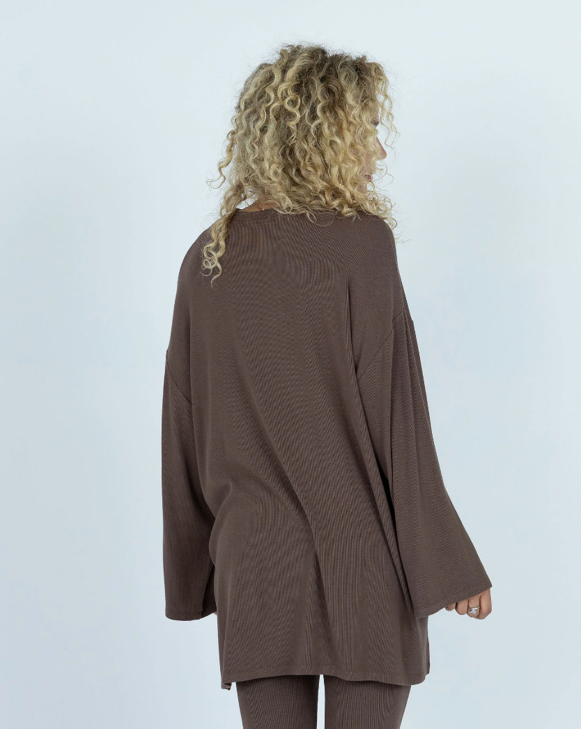 All Weekend Long Top - Espresso