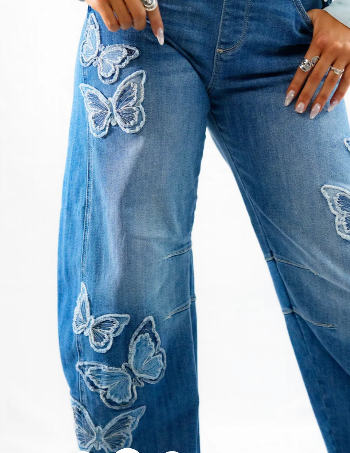 Butterfly Patchwork Overalls