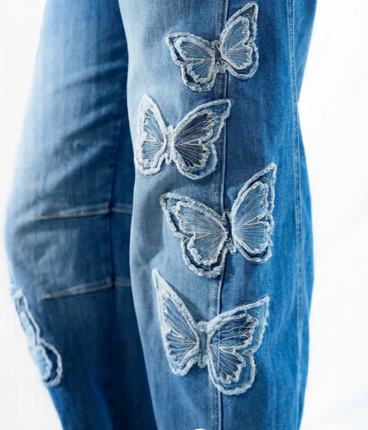 Butterfly Patchwork Overalls
