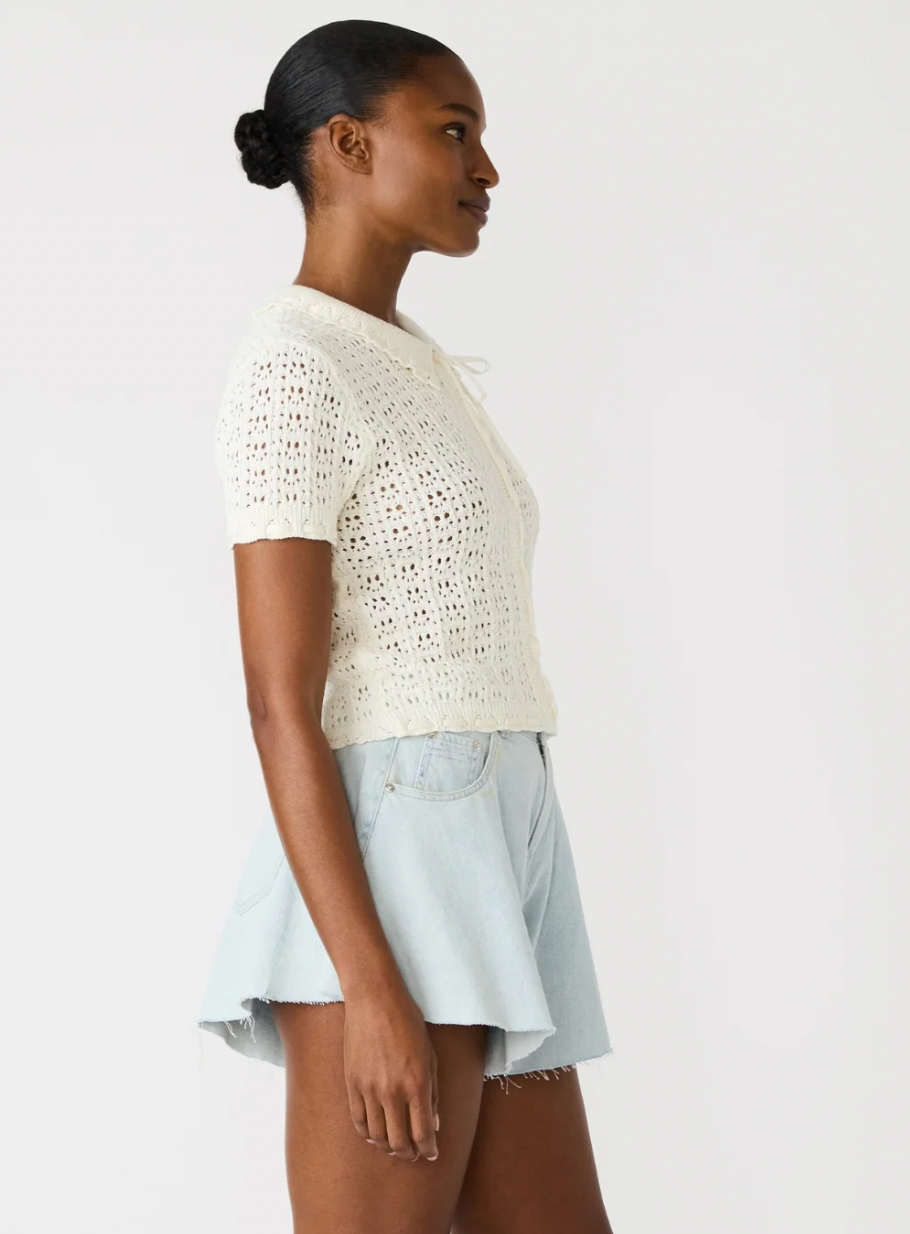Acada Sweater Top - Cream