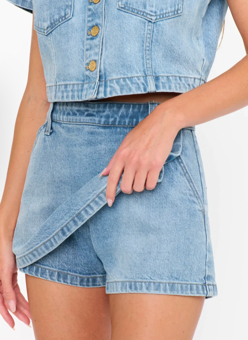 Monroe Denim Skort