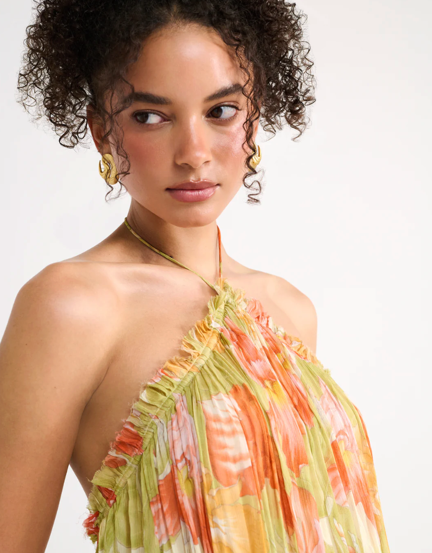 Caliente Mini Dress - Botanical Sunrise