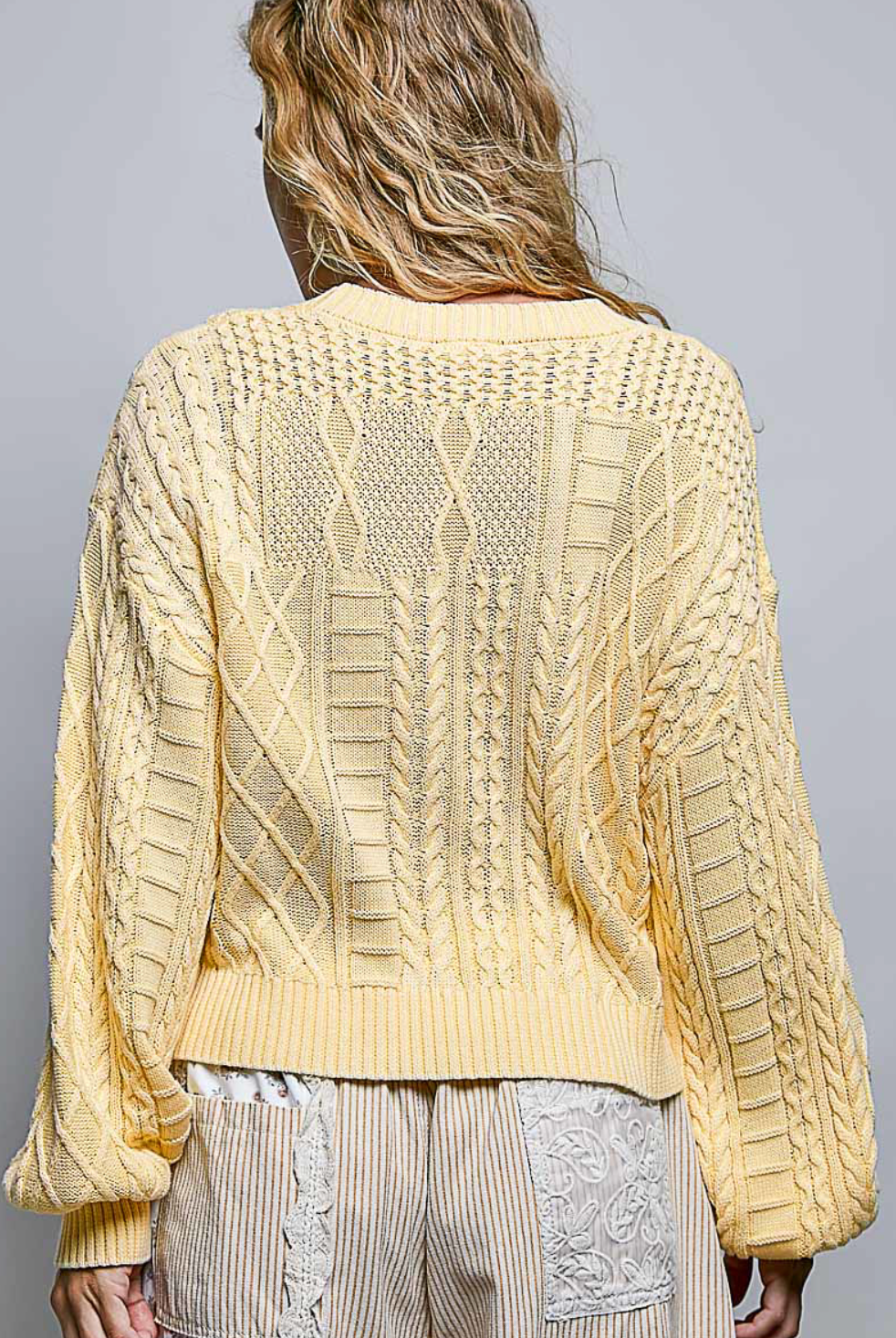 Flag USA Sweater - Yellow