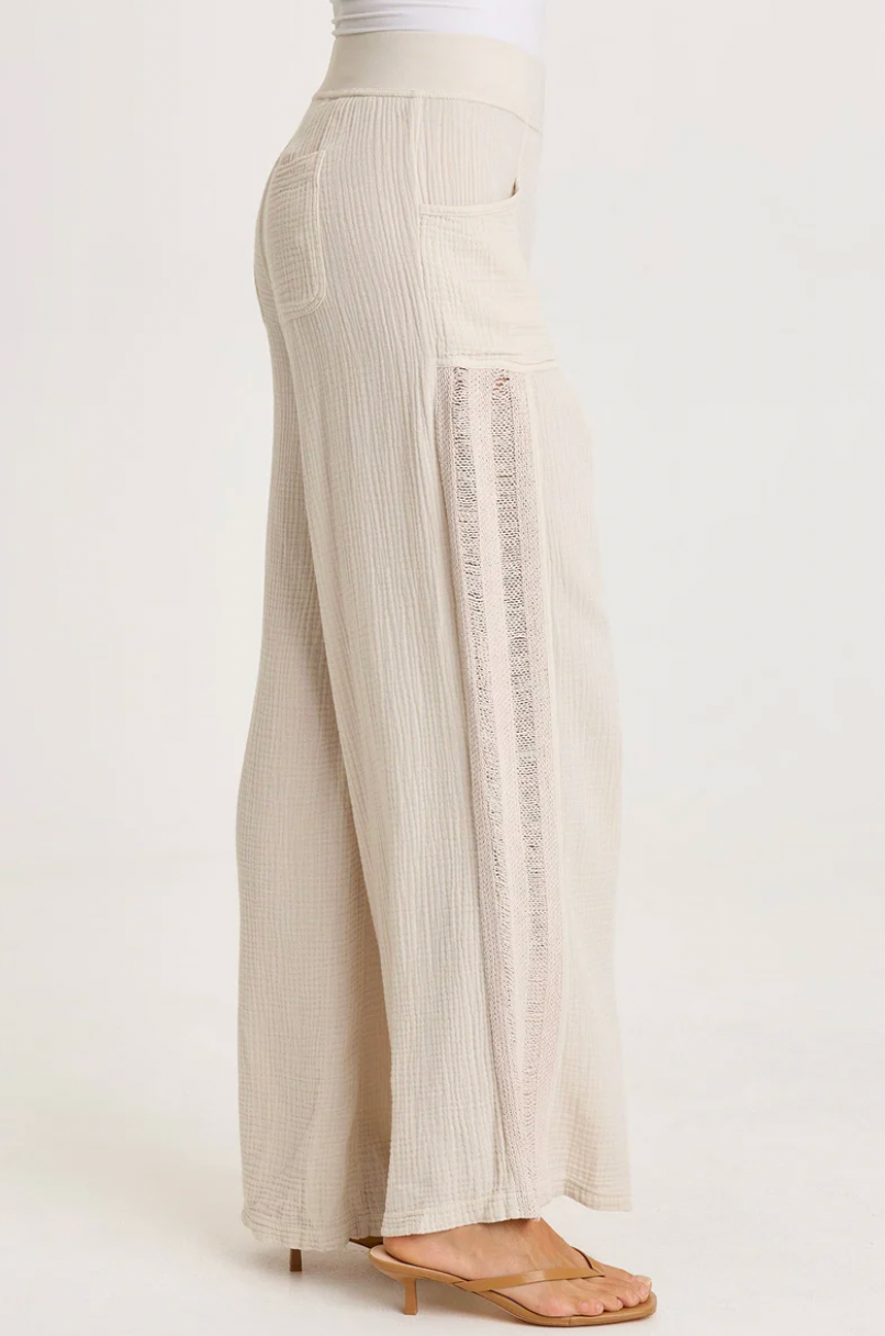 Elu Wide Leg - Silver