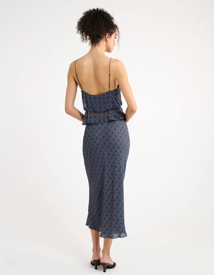 Stroll Midi Skirt - Navy