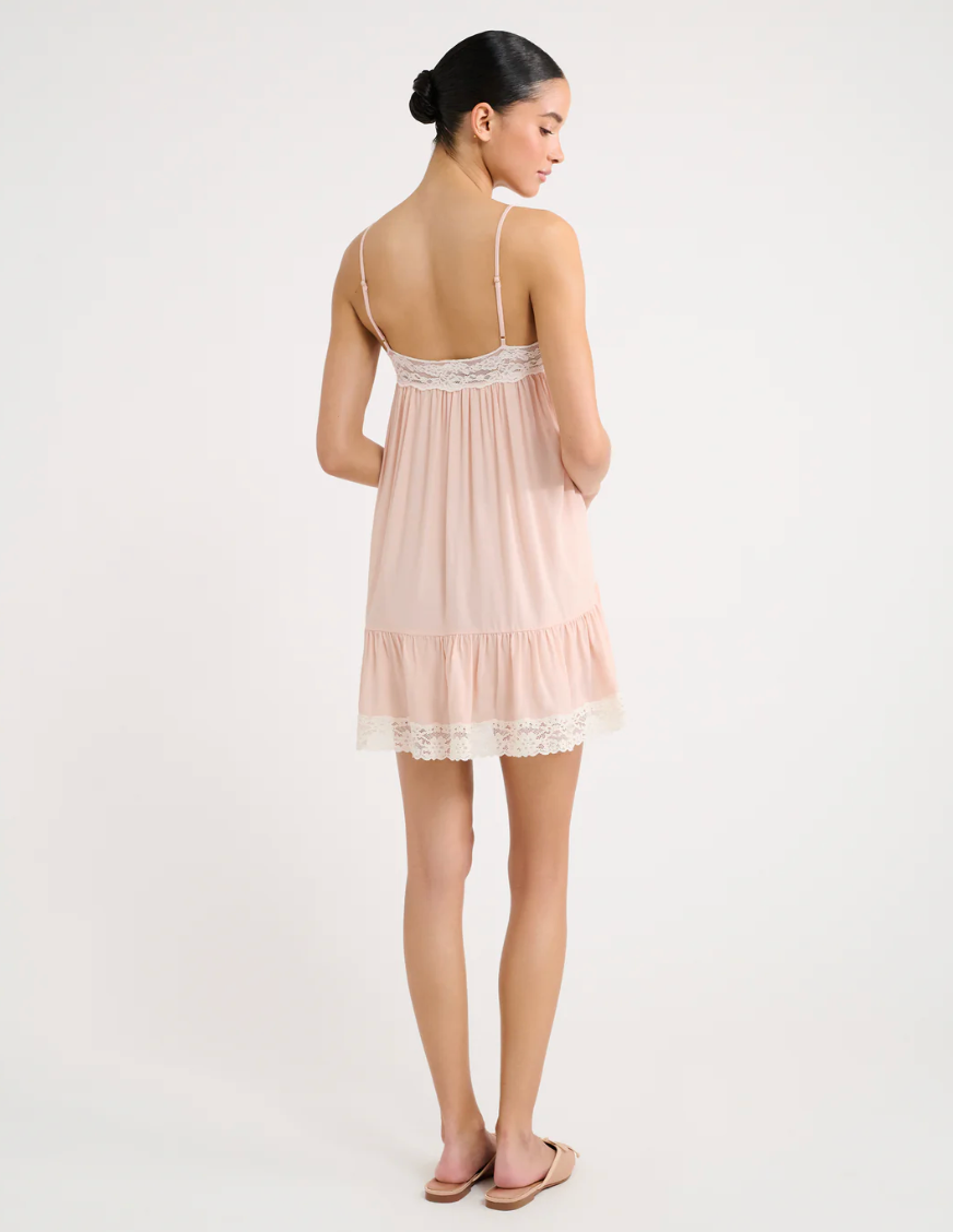 Carriage Mini Dress - Powder Pink